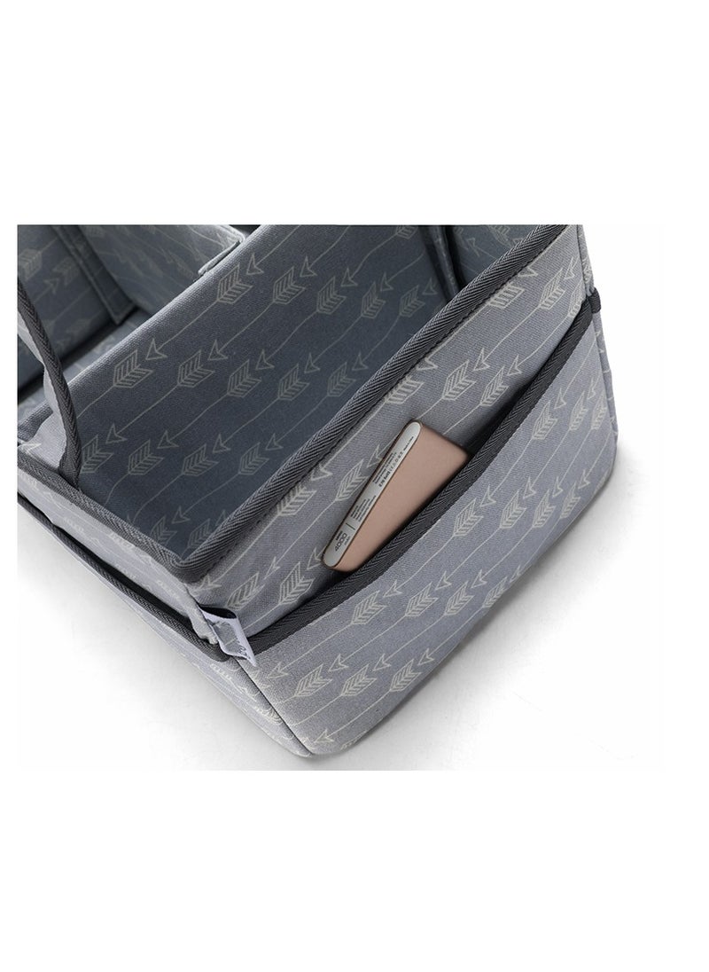 Kiddale Baby Diaper Caddy Basket | Caddy Organizer Bag | Diaper Storage Bag| Baby Essentials Storage Organizer Bag  - Image 5