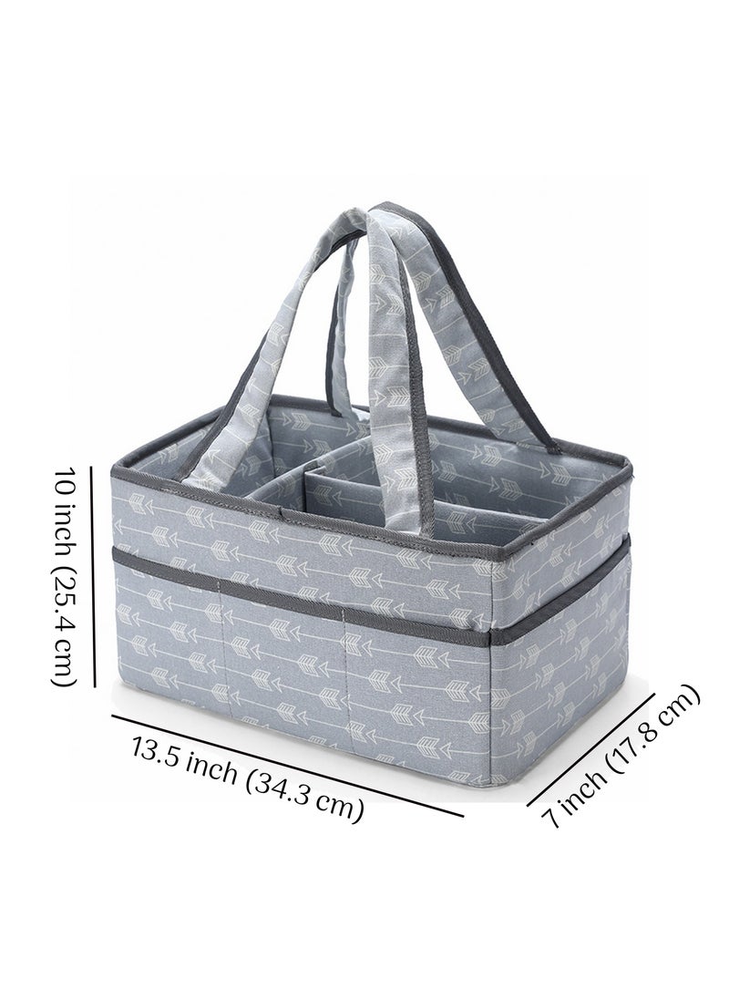 Kiddale Baby Diaper Caddy Basket | Caddy Organizer Bag | Diaper Storage Bag| Baby Essentials Storage Organizer Bag  - Image 4