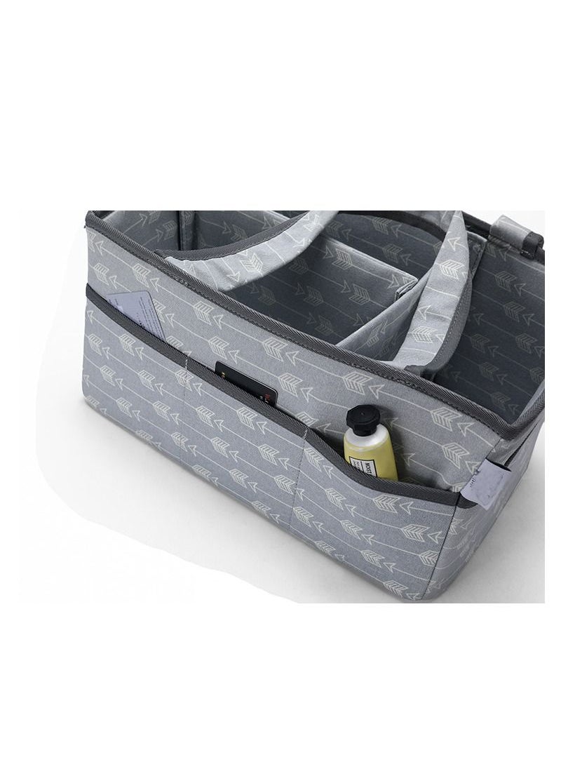 Kiddale - Baby Diaper Caddy Basket | Caddy Organizer Bag | Diaper Storage Bag| Baby Essentials Storage Organizer Bag - Image 1