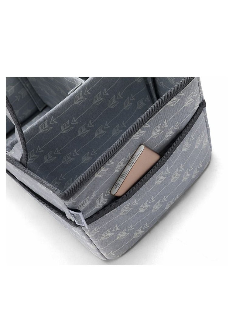 Kiddale - Baby Diaper Caddy Basket | Caddy Organizer Bag | Diaper Storage Bag| Baby Essentials Storage Organizer Bag - Image 1