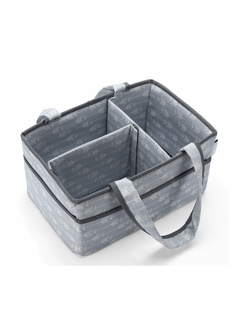 Kiddale - Baby Diaper Caddy Basket | Caddy Organizer Bag | Diaper Storage Bag| Baby Essentials Storage Organizer Bag - Image 1