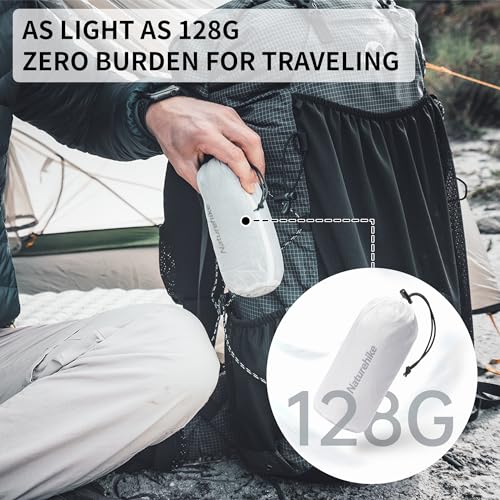 Naturehike 45oz Ultralight Washable Sleeping Bag Liner Lightweight Adult Sleep Sack Travel Sheets for Backpacking Hotel Camping Hostels ZY20 Blue - Image 3