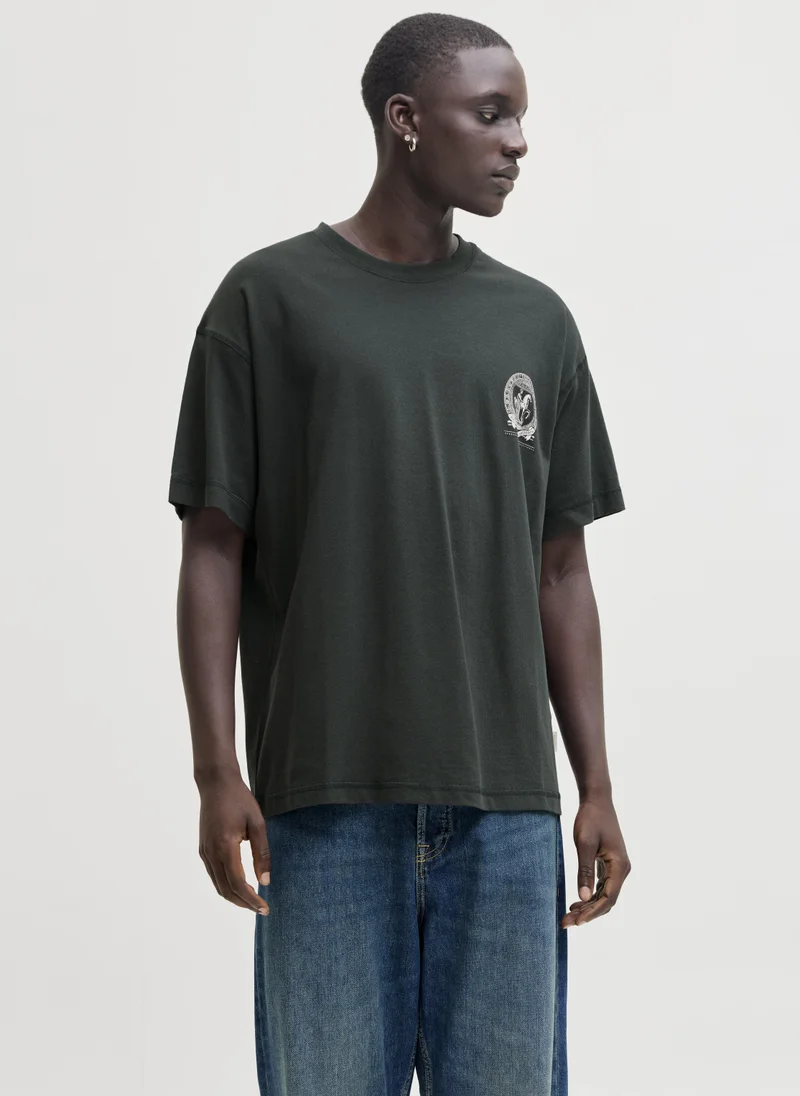 جاك اند جونز تيشيرت بياقة مستديرة مطبوع