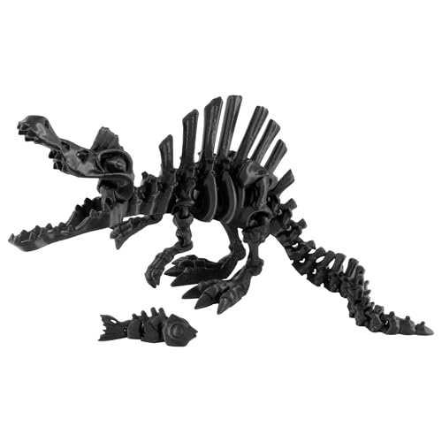 PowerTRC 3D Printed Skeleton Spinosaurus Prehistoric Collectible Articulating Dinosaur 3D Figurine Desk Decoration for Teens and Adults Made in USA - Image 1