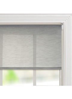 Deco Window Deco Window Sheer Roller Blinds for Windows 34 Inches W X 84 Inches H Grey RollUp Shades Light Filtering Sun UV Protection Polyester Curtains for Home Office  - Image 4