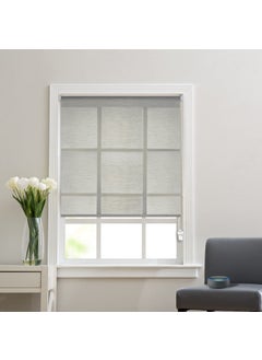 Deco Window Deco Window Sheer Roller Blinds for Windows 34 Inches W X 84 Inches H Grey RollUp Shades Light Filtering Sun UV Protection Polyester Curtains for Home Office  - Image 3