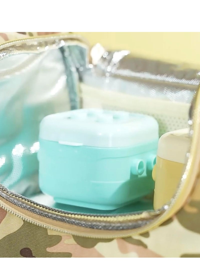 ميكسد 4 حبات من حاويات طعام الأطفال، برطمانات تخزين طعام الرضع قابلة لإعادة الاستخدام، حاوية صغيرة للوجبات الخفيفة مع أغطية للرضع والأطفال الصغار، صديقة للميكروويف وغسالة الصحون - Image 4