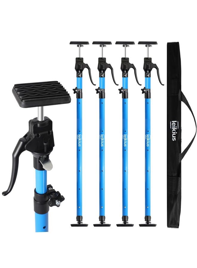 Leikius Cabinet Jacks for Installing Cabinets, Heavy Duty Third Hand Support Pole,Drywall Jack,Premium Dust Barrier Pole,Telescopic Adjustable Support Pole for Celling Extend from 49.2 to 114.2 inches 4PC - Image 1