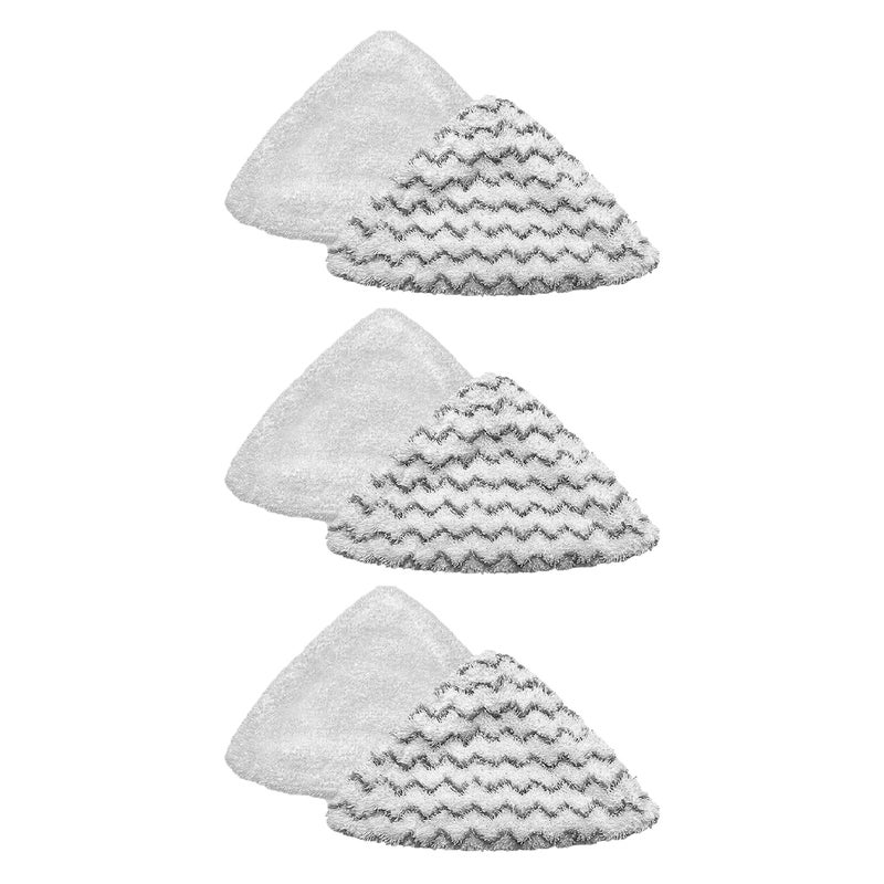 6Pack Replacement Steam Mop Pads Compatible with Bissel Bissell PowerEdge and PowerForce LiftOff Steam Mop 2078 2165 20781 Washable Reusable Replacement Mop Pads 3 Soft  3 Scrubby
