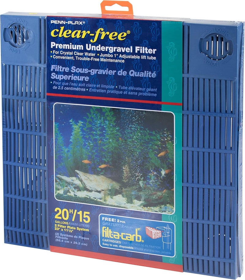 Penn Plax Penn-Plax Clear-Free Premium Under Gravel Aquarium Filter for Freshwater and Saltwater - Suitable for 15-20 Gallon Tanks - Image 2