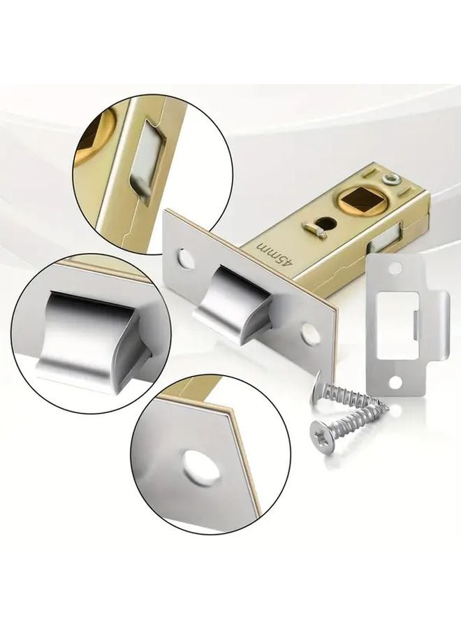 3pcs Set Door Lock Lock Tongue Plug Lock Tube Frame Lock For Indoor Wooden Bedroom Doors - Image 4