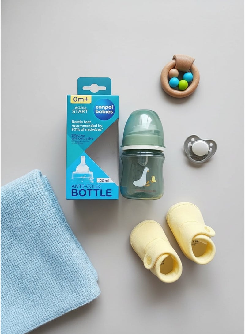 Canpol Babies Easy Start Anti-Colic Feeding Bottle, 120ml, BPA Free, for Newborns (0 Months and Above) - Image 2