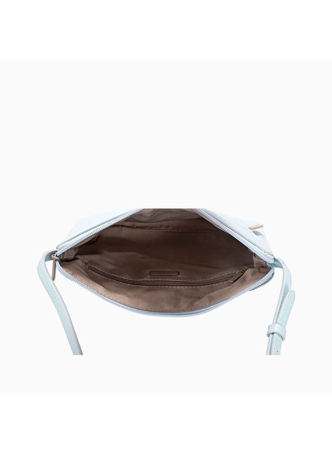 David Jones Crossbody Bag for women model CH21031-1| Passport bag with adjustable strap and external pocket for everyday use| modern minimal faux leather crossbody bag - Image 2