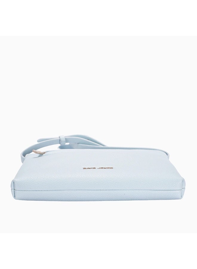 David Jones Crossbody Bag for women model CH21031-1| Passport bag with adjustable strap and external pocket for everyday use| modern minimal faux leather crossbody bag - Image 5