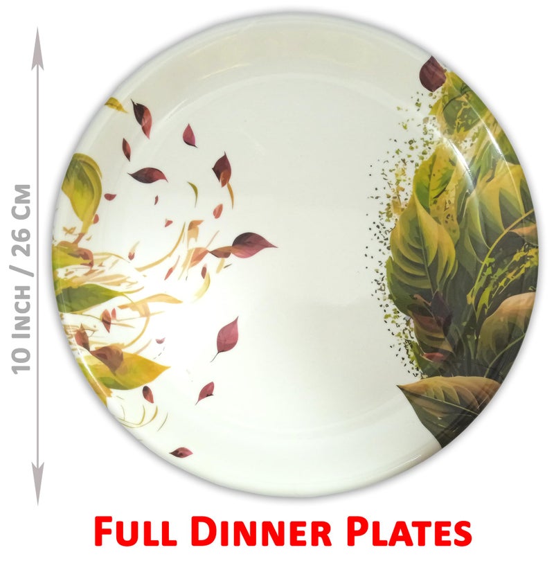 Inpro 12 Pcs Melamine Dinner Set (4 Full Plate, 4 Bowl, 4 Spoon).Elevate Your Dining Experience with Our Exquisite. - Image 2