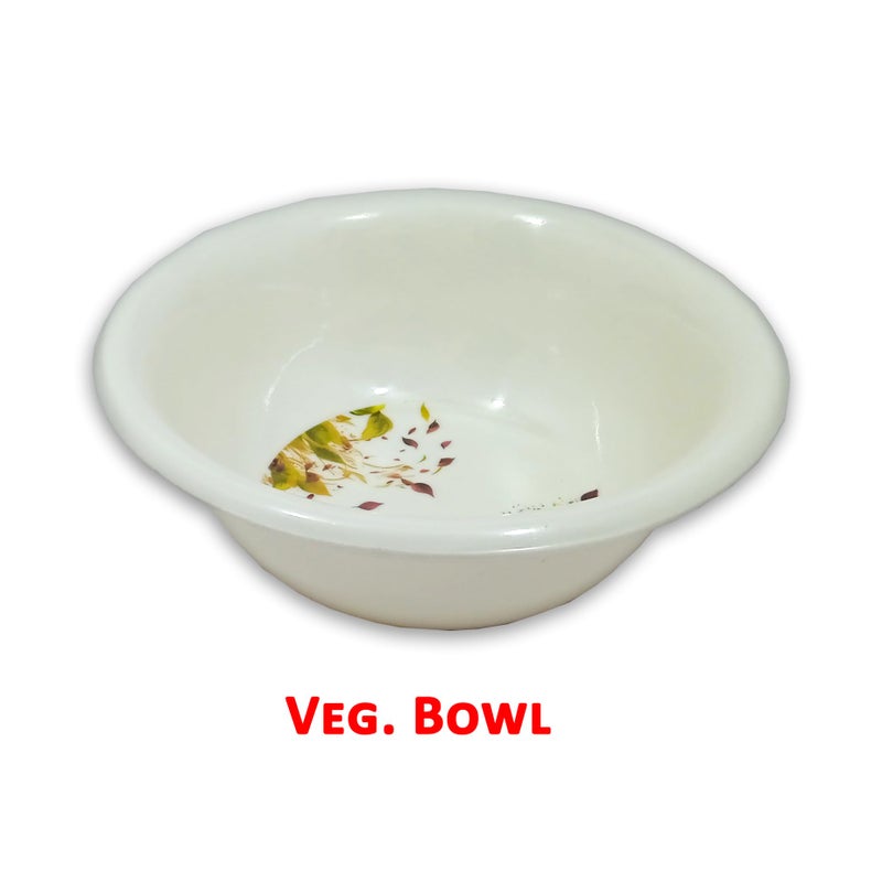 Inpro 12 Pcs Melamine Dinner Set (4 Full Plate, 4 Bowl, 4 Spoon).Elevate Your Dining Experience with Our Exquisite. - Image 3