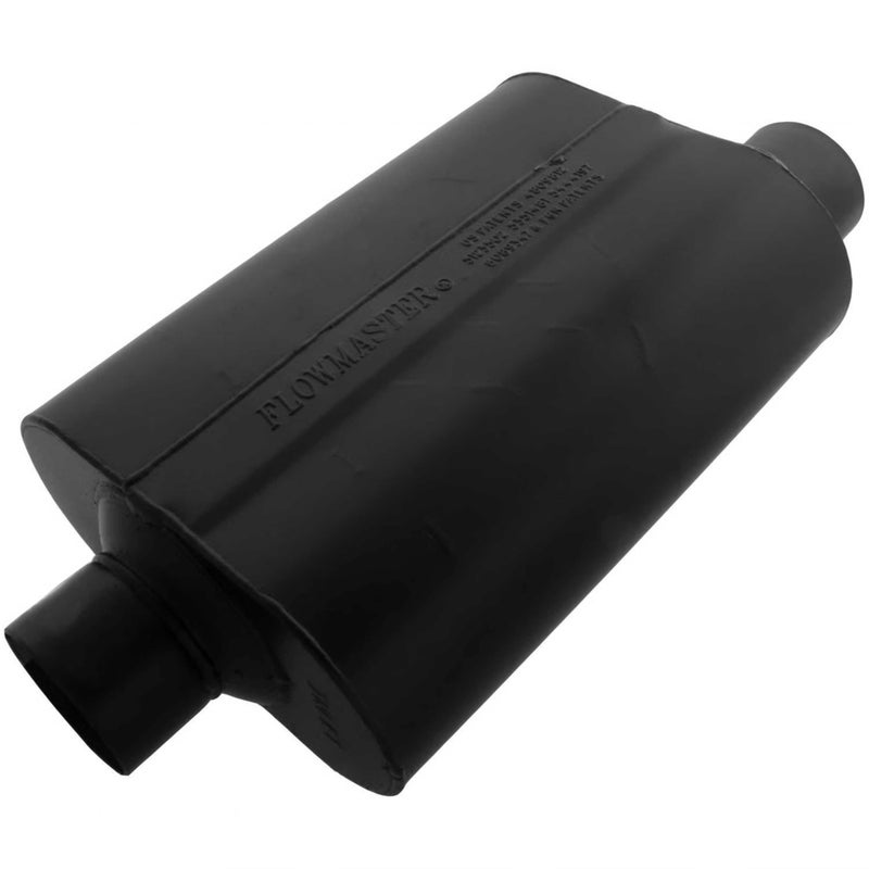 Flowmaster Super 40 Series Chambered Muffler - 3.0â€ Center In/Offset Out - Aggressive Sound - Aluminized Steel - Perfect for Muscle Cars, Lifted Trucks, Street Rods, and High-Torque Builds (953047) - Image 1