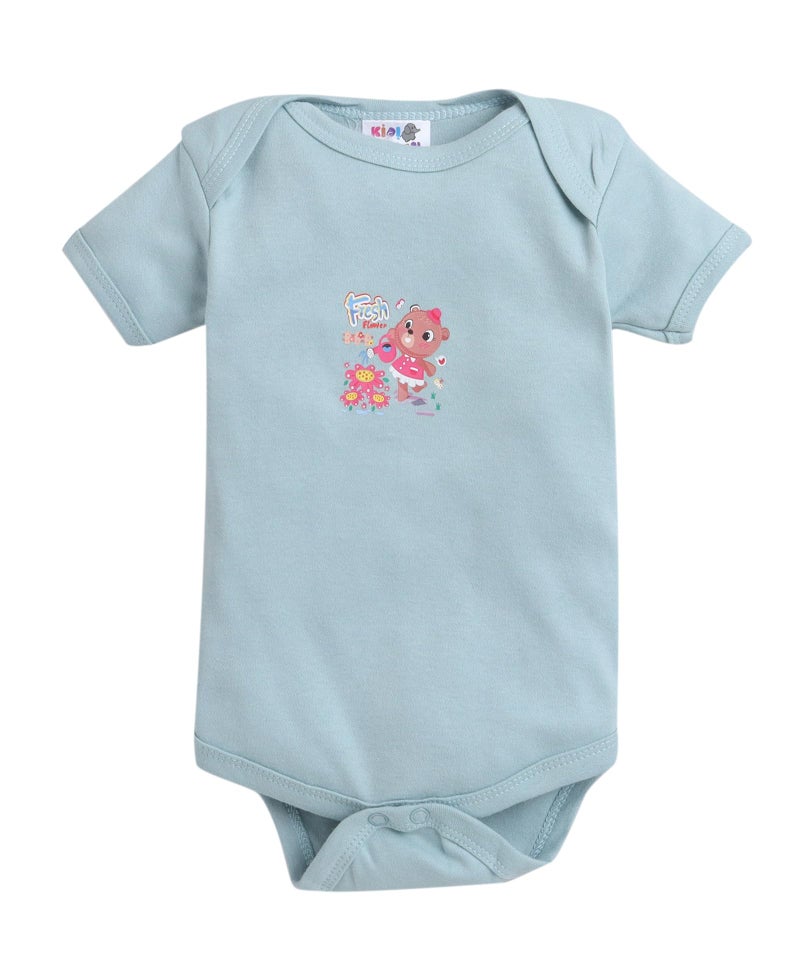 EIO Newborn Baby Cotton Romper Sleepsuit | Half Sleeve Jumpsuit Bodysuit for Boys & Girls | Soft Breathable Baby Clothes Combo Pack - Image 4