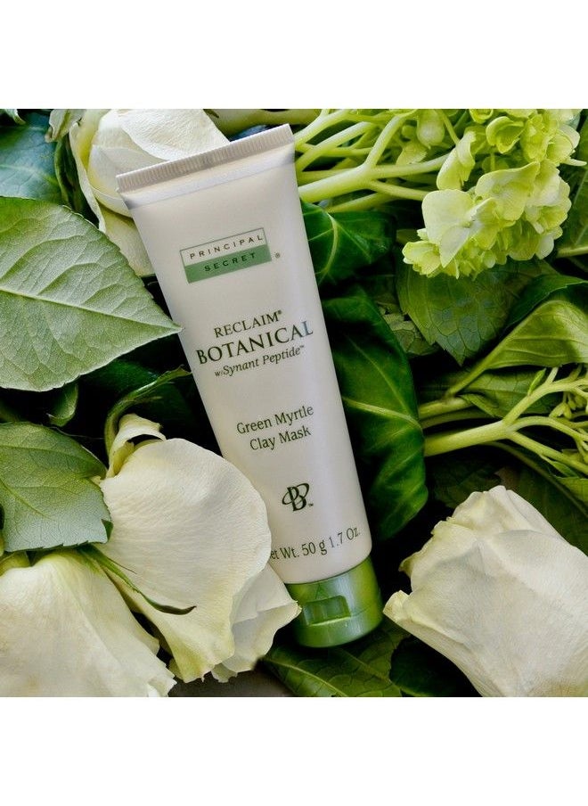 Principal Secret - Reclaim Botanical Antiaging Skincare Green Myrtle Exfoliating Face Clay Mask With Minerals Botanicals Antioxidants Peptides Women And Men 1.7Oz - Image 1