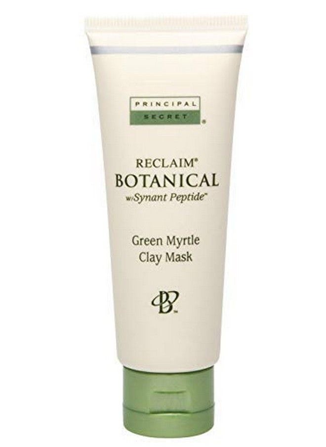 Principal Secret - Reclaim Botanical Antiaging Skincare Green Myrtle Exfoliating Face Clay Mask With Minerals Botanicals Antioxidants Peptides Women And Men 1.7Oz - Image 1