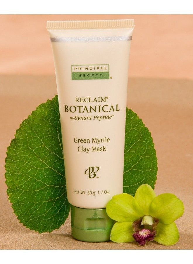 Principal Secret - Reclaim Botanical Antiaging Skincare Green Myrtle Exfoliating Face Clay Mask With Minerals Botanicals Antioxidants Peptides Women And Men 1.7Oz - Image 1
