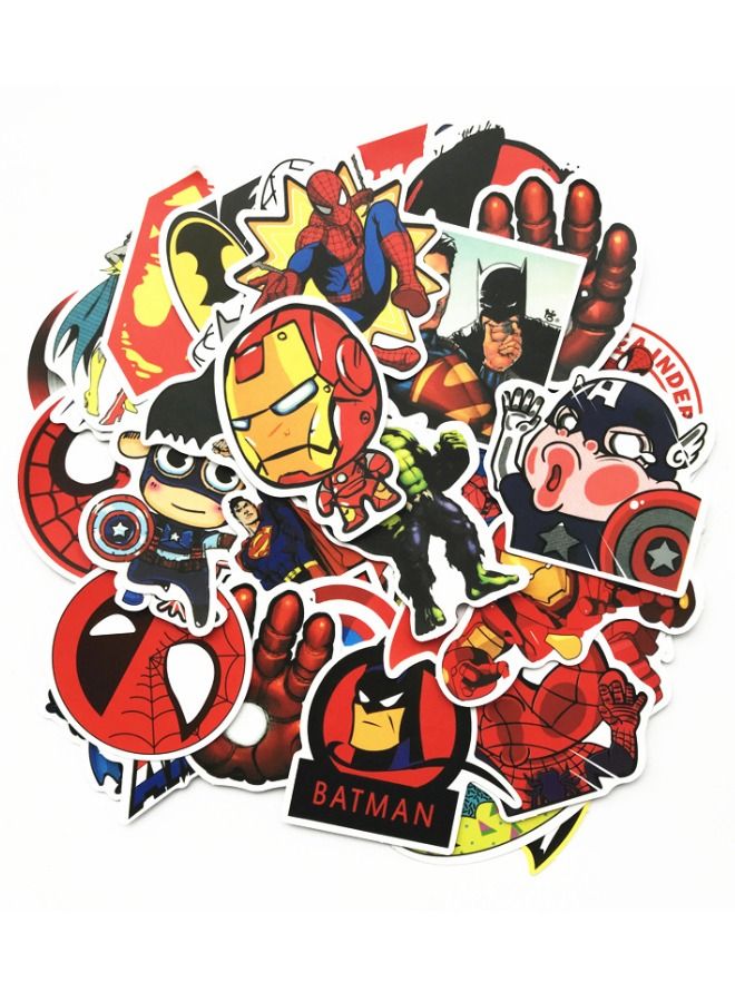 مجموعة ملصقات دودل برسومات كرتونية مارفل سوبر هيرو 50 قطعة - Image 1