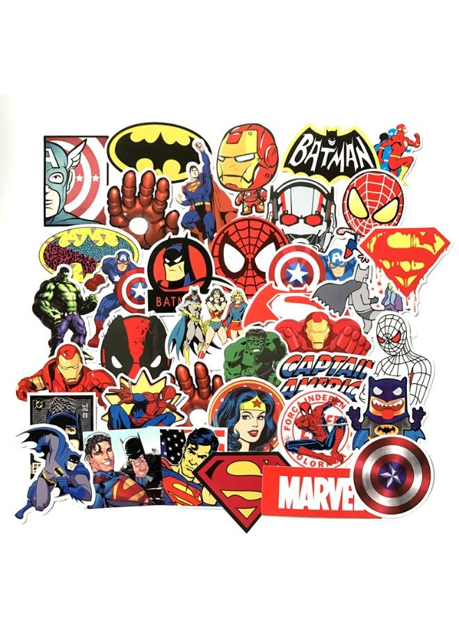 مجموعة ملصقات دودل برسومات كرتونية مارفل سوبر هيرو 50 قطعة - Image 2