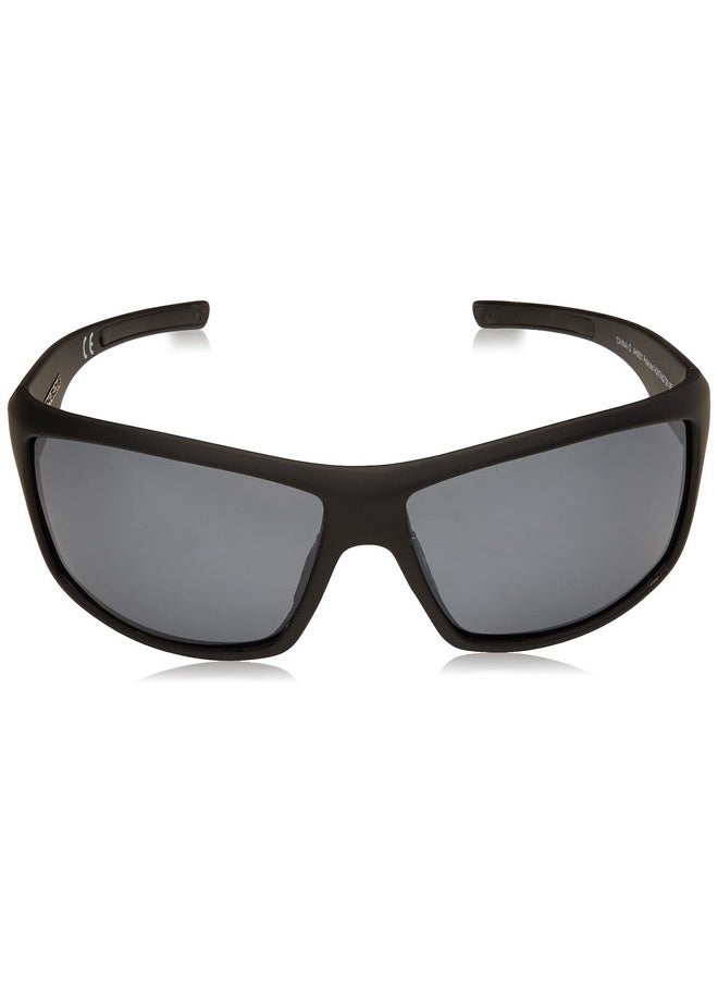 Body Glove Men'S Huntington Beach Sunglasses Polarized Wrap Matte Black Rubberized 61 Mm  - Image 2