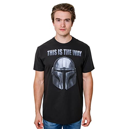 Disney Star Wars The Mandalorian This Is The Way T-Shirt(Black,X-Large) - Image 4
