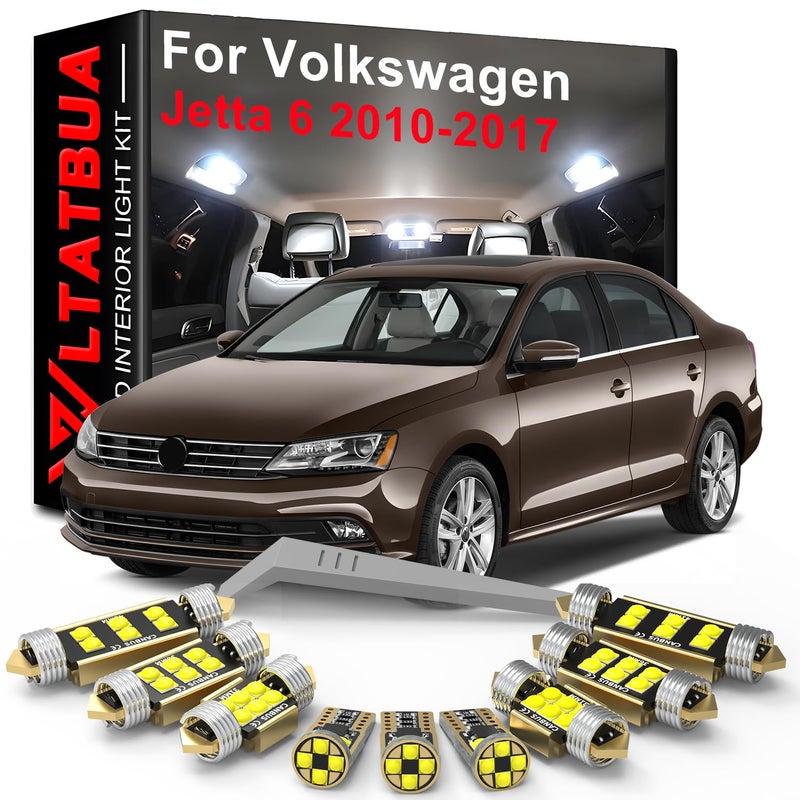 WLTATBUA LED Interior Light Kit Package Replacement for Volkswagen VW Jetta 6 MK6 2010 2011 2012 2013 2014 2015 2016 2017 - Image 3