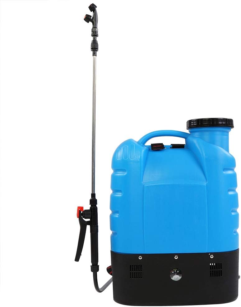كلاراكو بخاخ ظهر، مضخة رش كهربائية سعة 4.2 جالون، بخاخ حدائق عالي الضغط يعمل بالبطارية مع فوهتين للرش في الحدائق والمروج الزراعية - Image 1