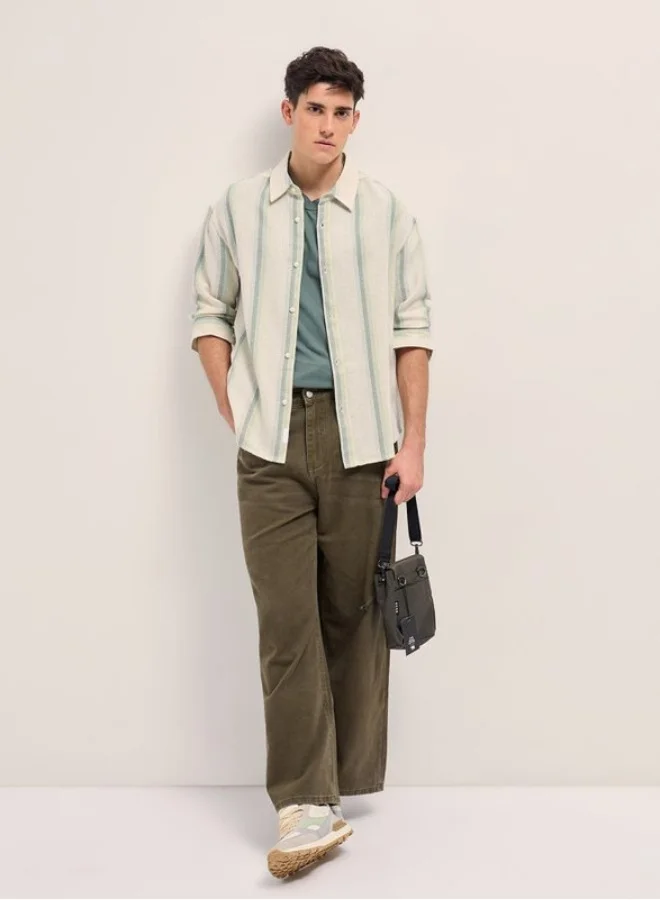 THE BEAR HOUSE Men's Shirt for Casual and Formal Wear | Classic Button-Down Style for Office, Daily Use, Travel, Events & All-Season Outfits | Versatile & Stylish Wardrobe Essential for Every Occasion