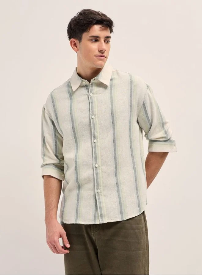 THE BEAR HOUSE Men's Shirt for Casual and Formal Wear | Classic Button-Down Style for Office, Daily Use, Travel, Events & All-Season Outfits | Versatile & Stylish Wardrobe Essential for Every Occasion