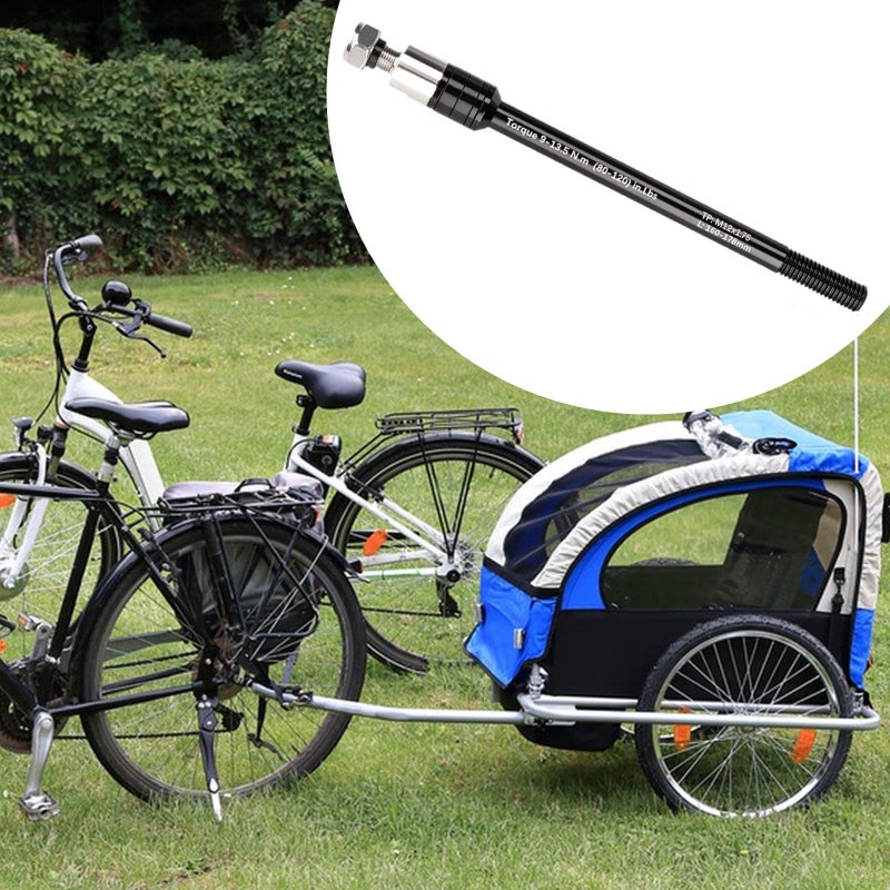 12Mm x1 75 Thru Axle Converter Bike Trailer Attachment Replacement For Road Bikes - Image 3
