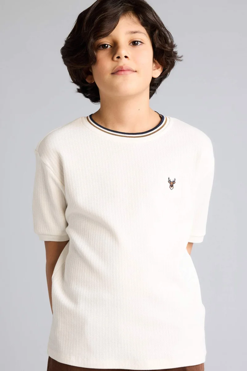 ديفاكتو Boy Embroidered T-Shirt