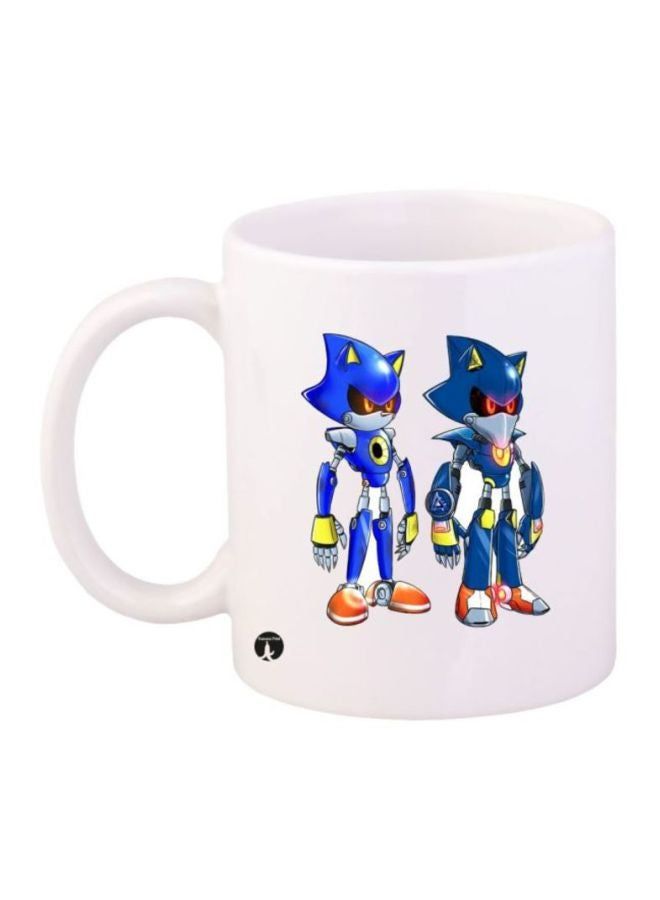 RKN Sonic Printed Coffee Mug White/Blue/Red - Image 1