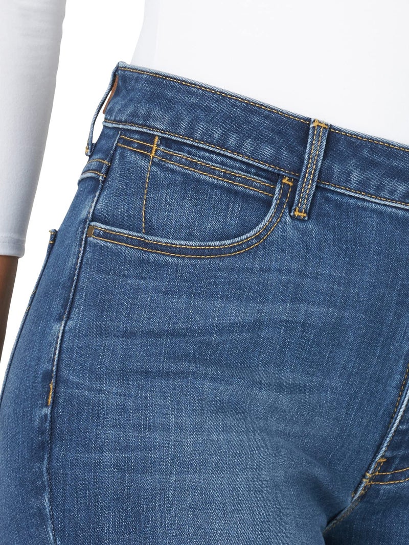Wrangler Womens High Rise True Straight Fit Jeans  Hudson  18-30 US - Image 4
