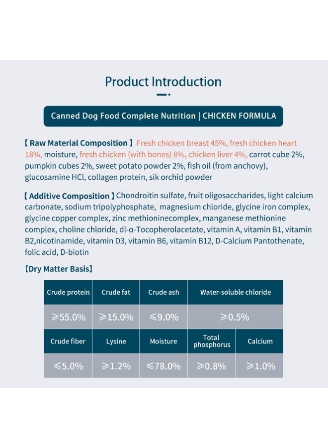 ROSY FRESH Canned Dog Food, Complete Nutrition for All Life Stages, Chicken Flavor, 170g*4 - Image 5