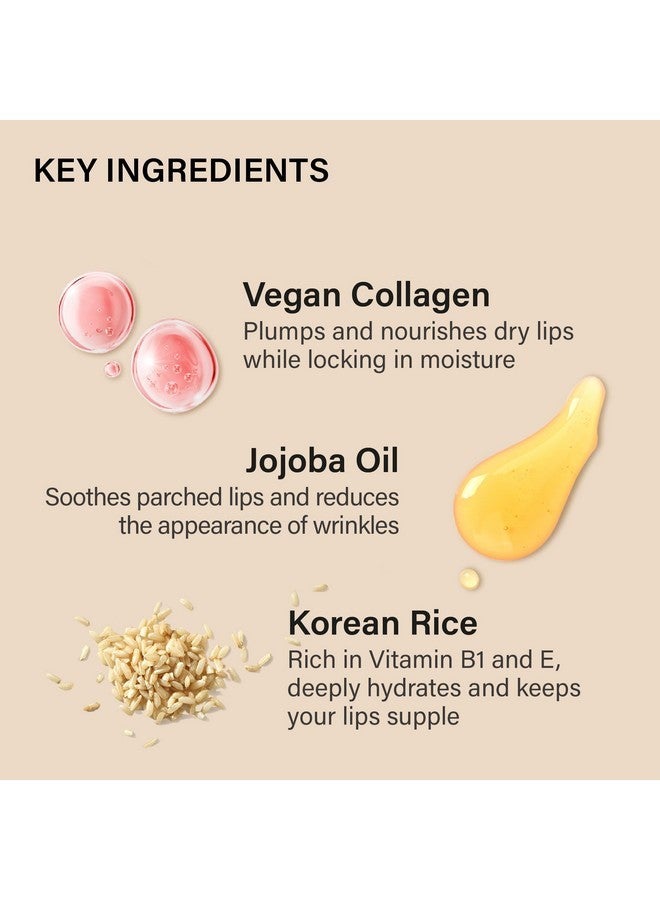 Melixir Vegan Lip Treatment, Sheer Tinted Lip Balm for Instant Hydration & Shine, Moisturizing Lip Gloss, Infused with Vegan Collagen & Jojoba Oil, Cruelty-Free, Korean Skincare-2 Rose(0.5oz) - Image 4