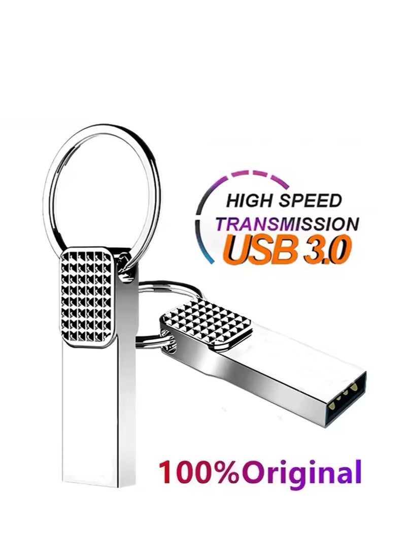 High-Speed 2TB USB Flash Drive – Sleek Metal Design Compatible with PC, TV, Car, and More - Image 2