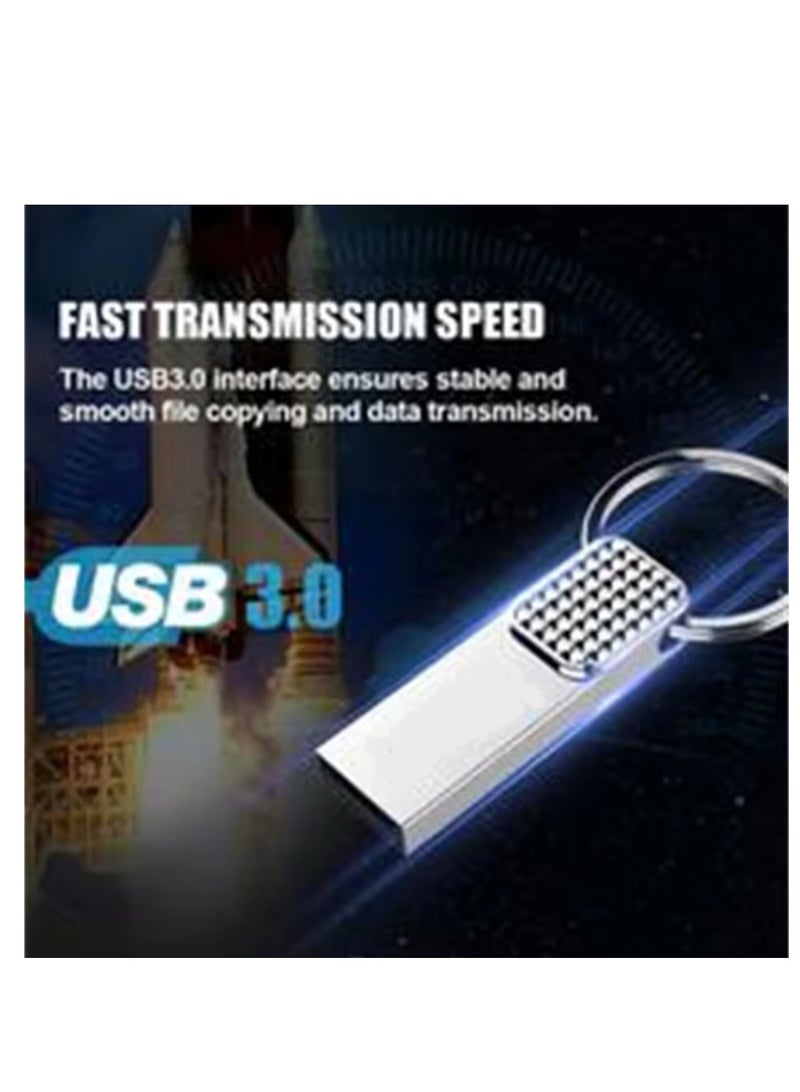 High-Speed 2TB USB Flash Drive – Sleek Metal Design Compatible with PC, TV, Car, and More - Image 3