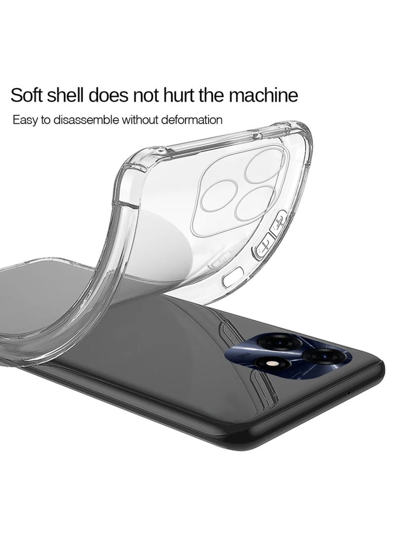 Techie غطاء حماية شفاف من TPU لزاوية Tecno Spark 20 مع حماية عدسة الكاميرا - Image 3