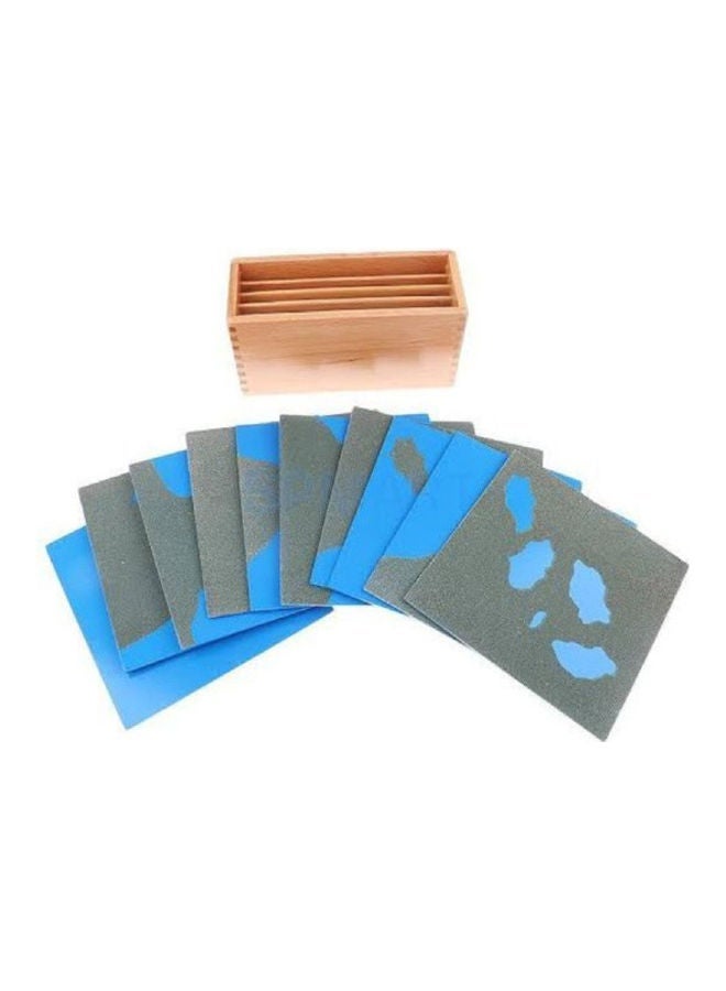 NIBEMINENT Geography Sandpaper Cards - Image 1