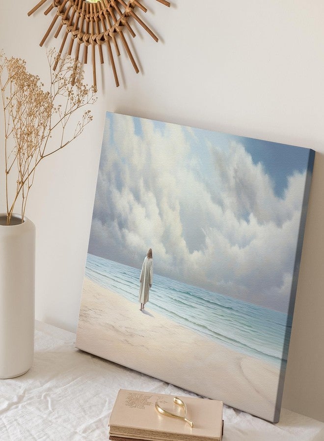 JBER Jesus Canvas Wall Art Pictures of Jesus Canvas Print Posters for Easter, Christian Wall Art Home Decor for Church Prayer Room Living Room Bedroom Office Home Decor 24×16 in Framed - Image 5