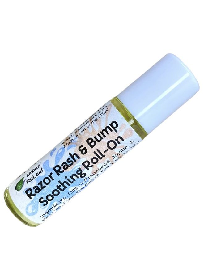 Urban ReLeaf Razor Rash & Bump Soothing Roll-On. Shrink Ingrown Hair Irritation, Help Itchy Red Skin. For Face, Neck, Bikini, Body. 100% Natural, Vegan. Essential Blend! Smells Amazing, Works Great! - Image 1