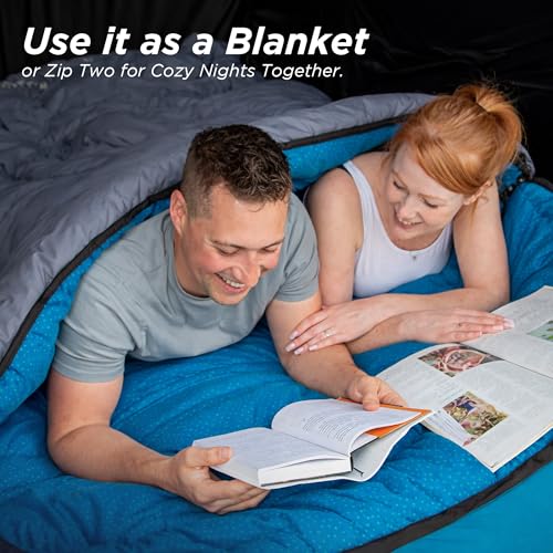 Coleman Polyester Atlantic Sleeping Bag For Adults | -10° C To 8 ° C | Lightweight rectangular sleep bag For Traveling and Outdoors - Image 3