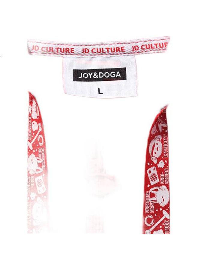 JOY&DOGA "Ceo Same Style" "35711" Dream Series Cultural Shirt Long Sleeve Fleece Hoodie Jacket Red Xl - Image 3
