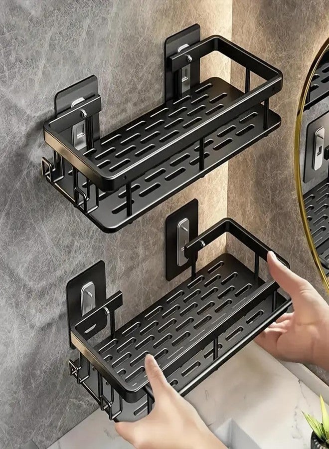 FERIO Self Adhesive Bathroom Shelf for Wall Shelf Organizer Wall Mounted Bathroom Shelves Rack Holder Stand for Bathroom Accessories Organiser Without Drill (Multi, Pack of 1) - Image 3