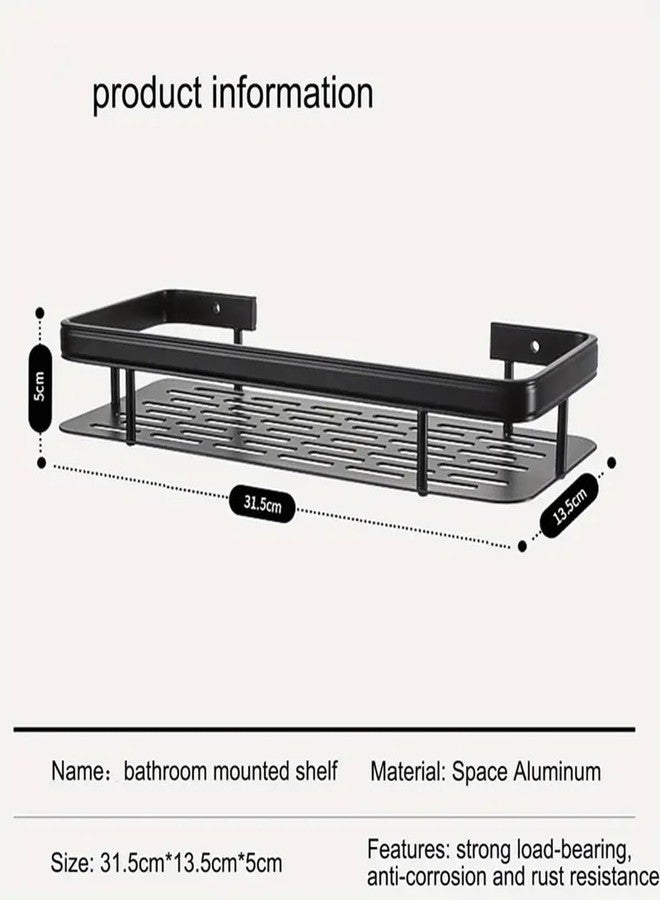 FERIO Self Adhesive Bathroom Shelf for Wall Shelf Organizer Wall Mounted Bathroom Shelves Rack Holder Stand for Bathroom Accessories Organiser Without Drill (Multi, Pack of 1) - Image 2