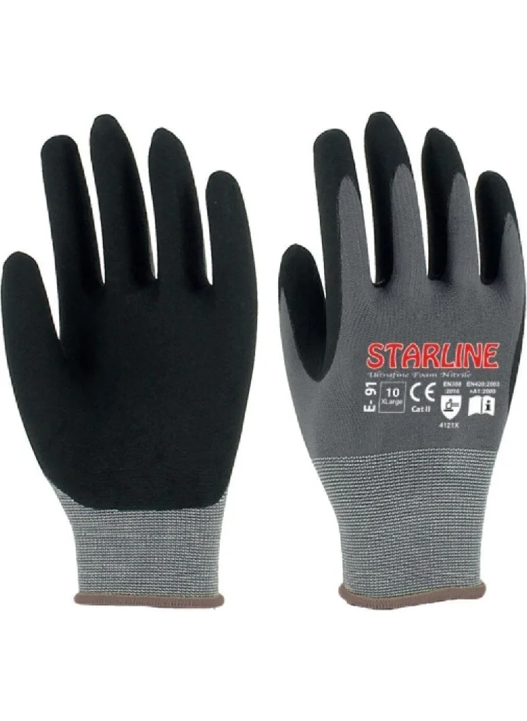 Starline E-91 Micro Foam Nitrile Gloves (5 Pairs)